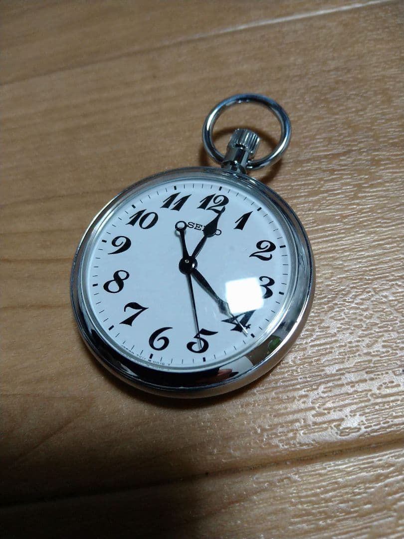 [稼動品] SEIKO 鉄道懐中時計(7C11-0010) アナログ式
