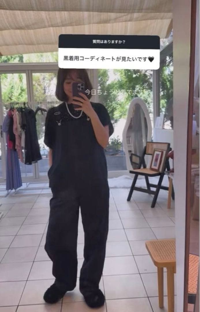 ロージーモンスター✴︎pocket frill satin all-in-one