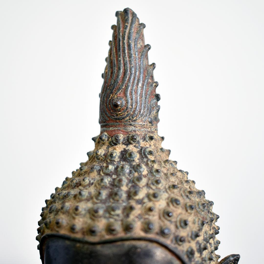 煙水晶さま専用 タイ北部ラーンナー美術チェンセン・ファン青銅仏像頭部