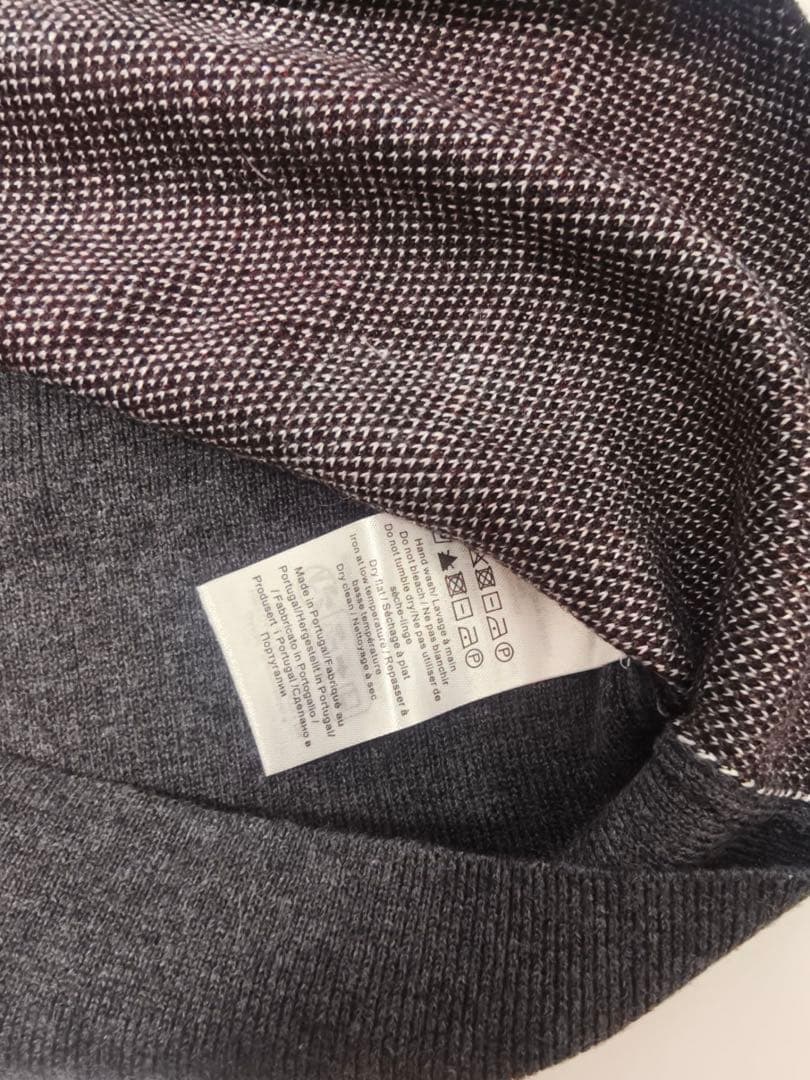 GANNI アーガイル柄 長袖ポロシャツ