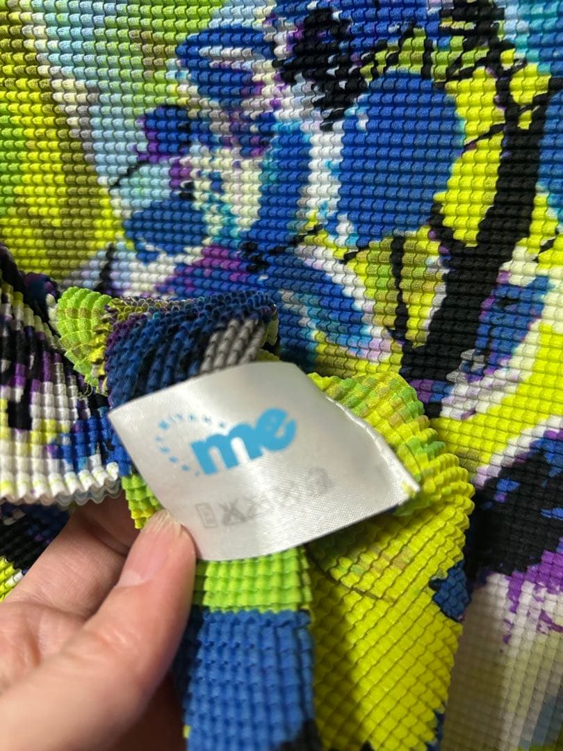 me by isseymiyake プリーツ加工　長袖 花柄 トップス　希少