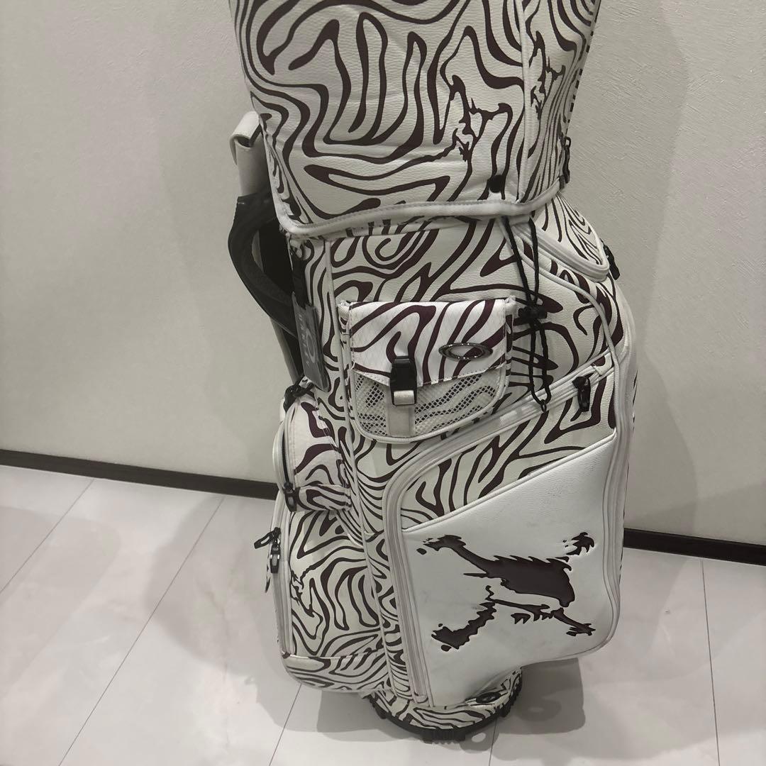 ゼブラ柄 キャディバッグ 大きめ