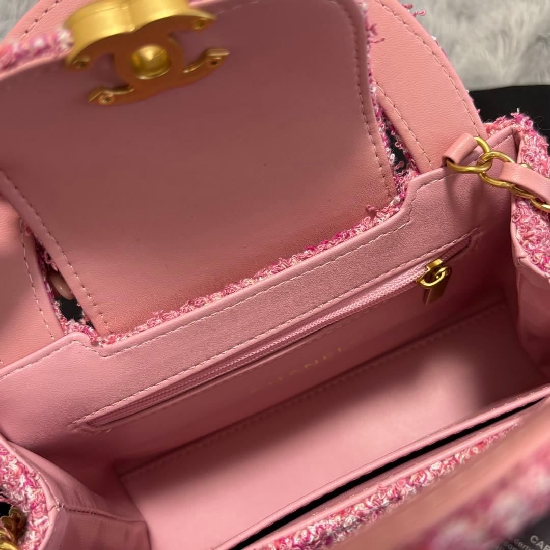 ふ*か様 シャネル CHANEL ノベルティ ツイード ショルダーバッグ ハンド