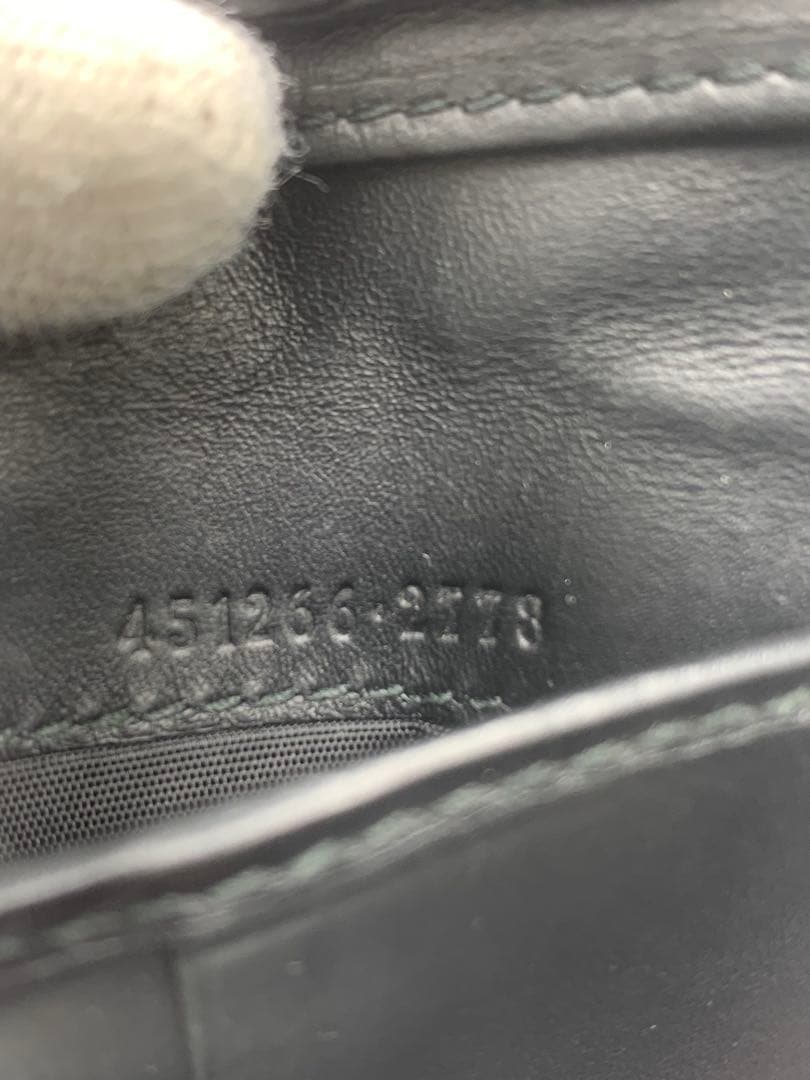 GUCCI 二つ折り財布　キングスネーク　ベージュ系　GGスプリーム