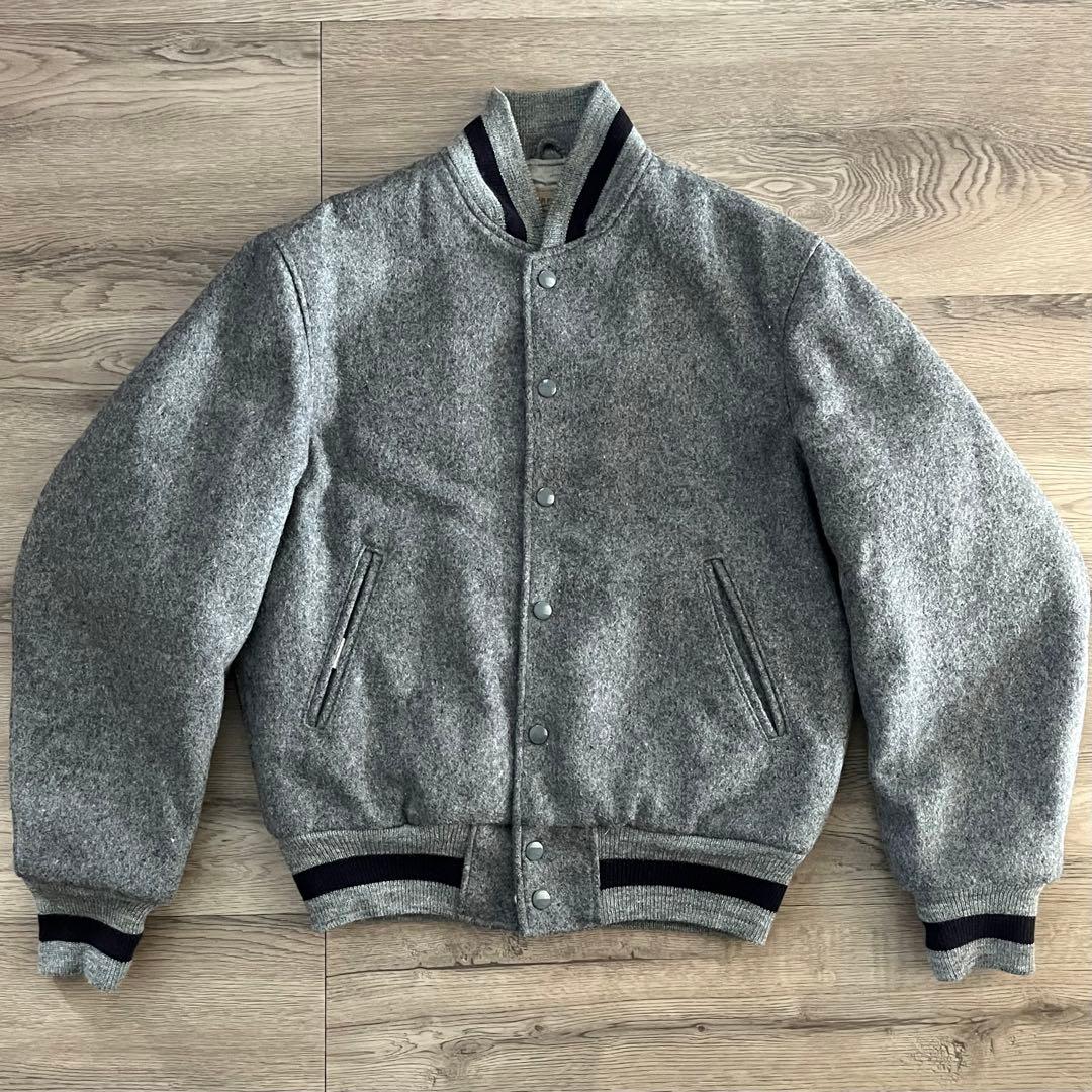 80s 90s Golden Bear スタジャン グレー