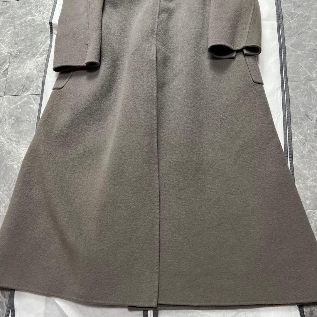 マックスマーラ　ベルテッドコート　クチートアマーノ　ウール　ロング　ベルト　S