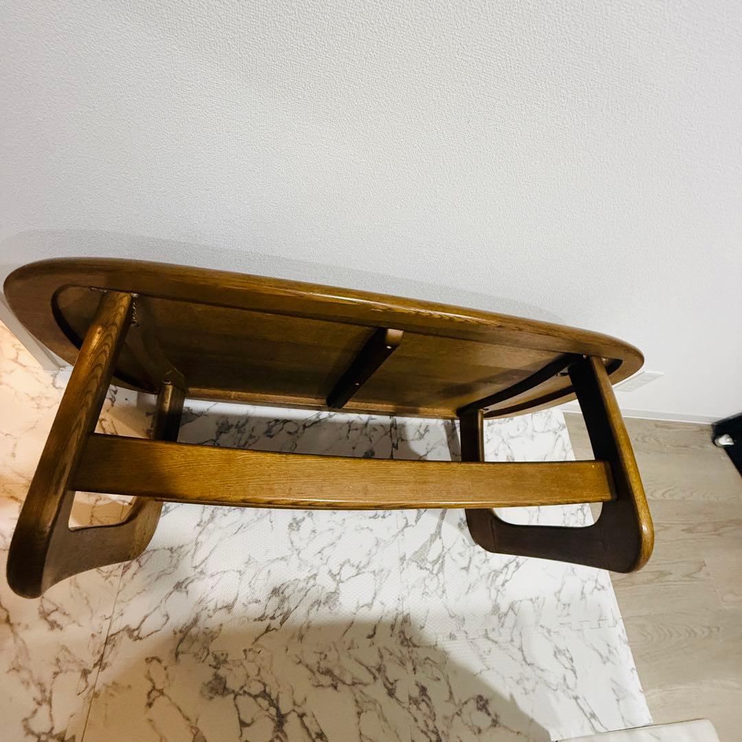 高級美品ヴィンテージ　カリモク　TT3320 オーク材 ローテーブルW100cm