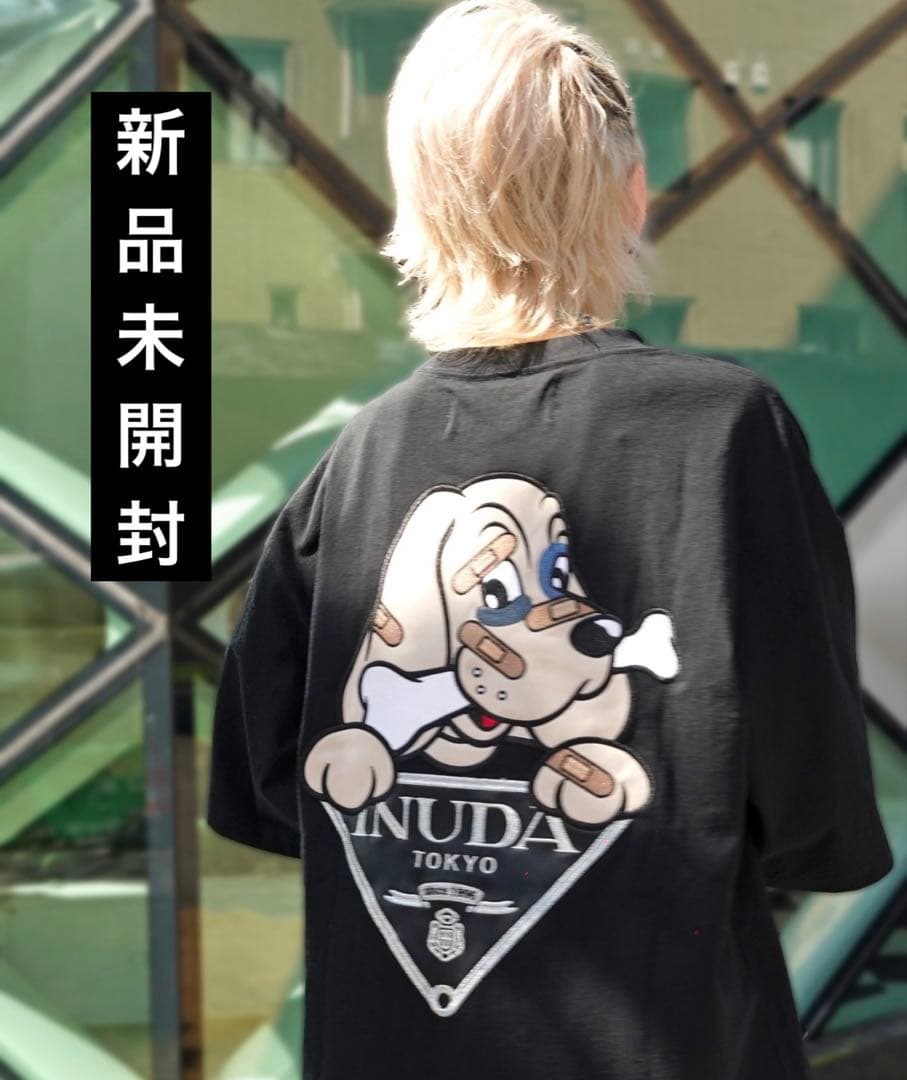 【新品未開封】GAxGALFY-INUDA 三角マーク Tee ブラック 中型犬