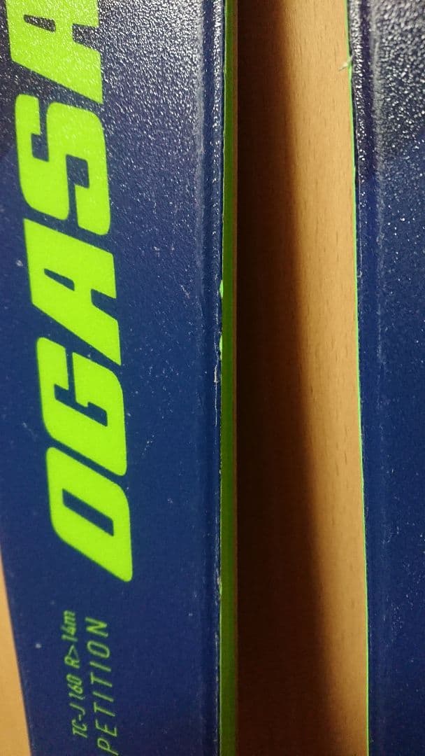 美品 OGASAKA CT-J 160㎝ ジュニアスキー板 簡単調整ビンディング