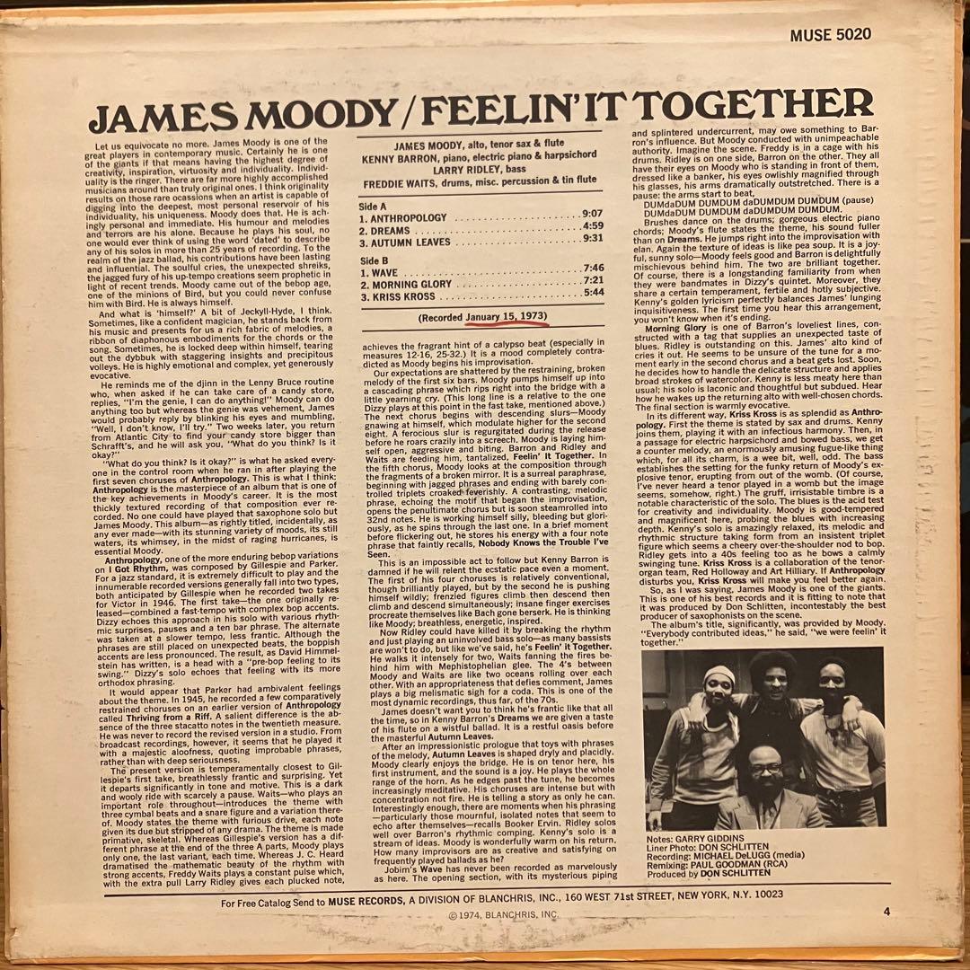James Moody / Feelin' It Together レコード