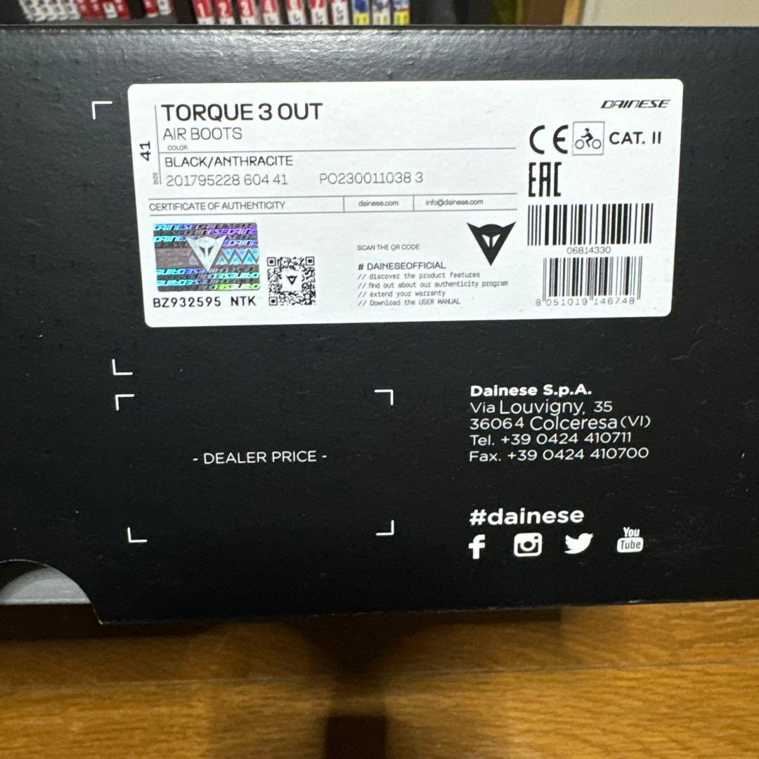 Dainese バイク用ブーツ ブラック