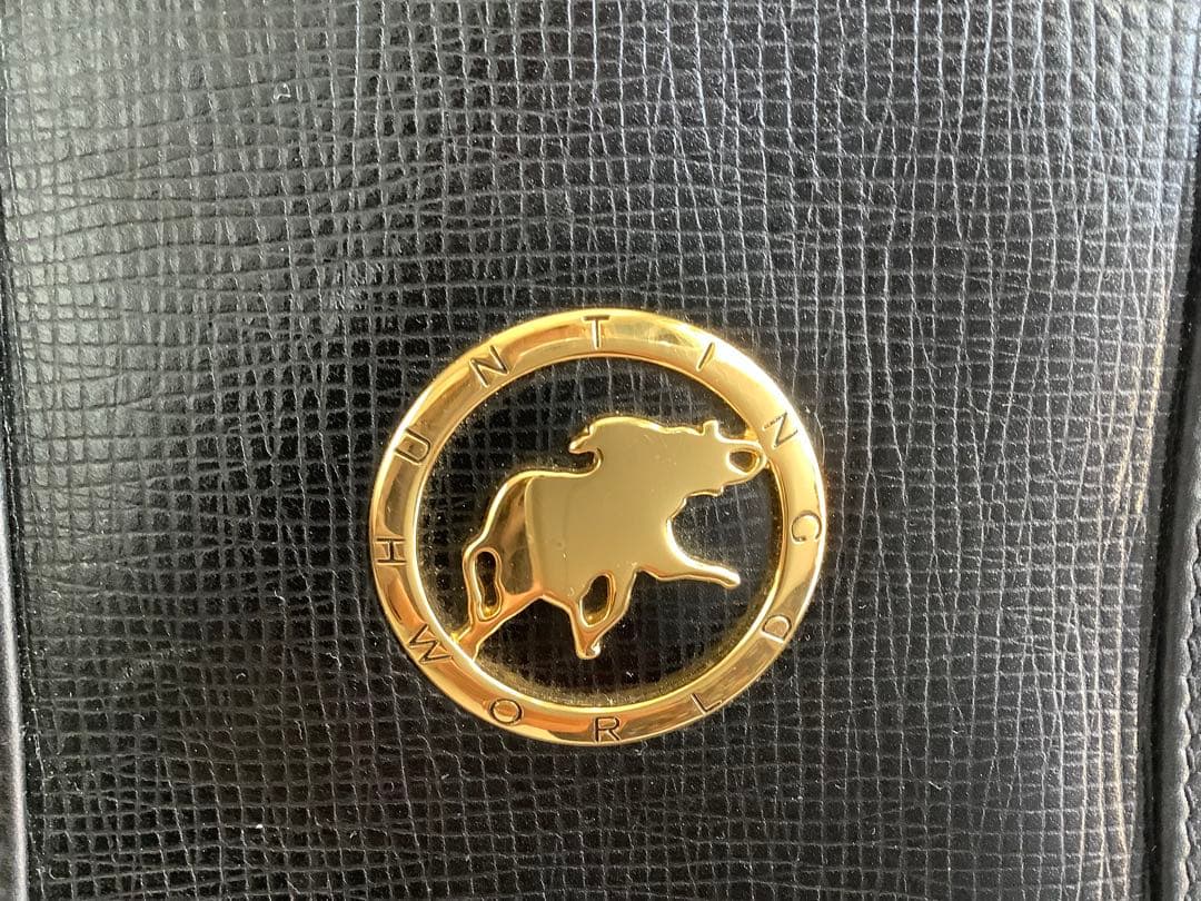 美品　本革　ハンティングワールド　ボストンバッグ　hunting world
