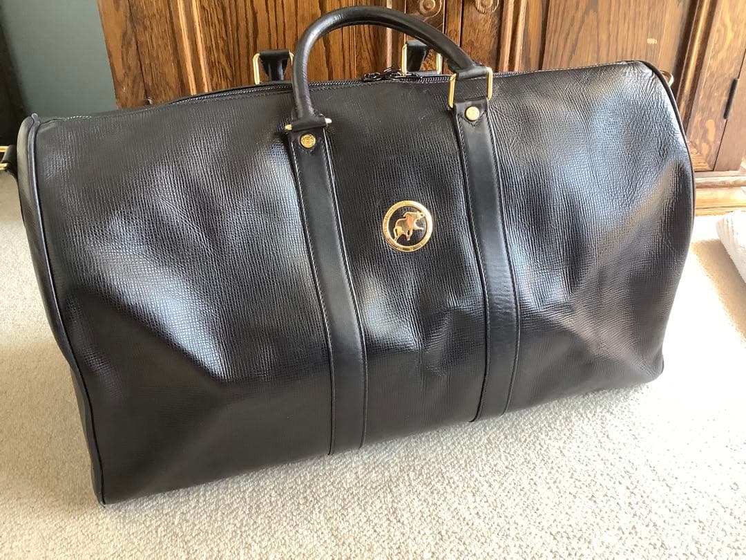 美品　本革　ハンティングワールド　ボストンバッグ　hunting world