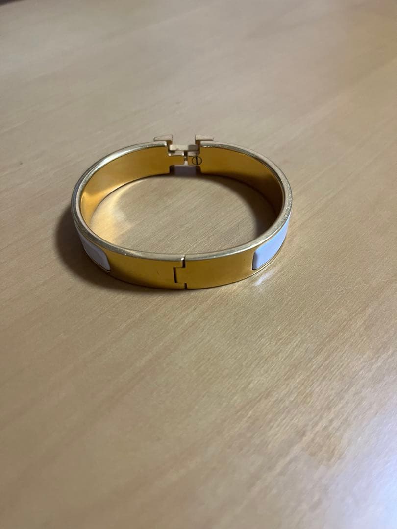 HERMES エルメス ブレスレット バングル \"クリック アッシュ　白ゴールド