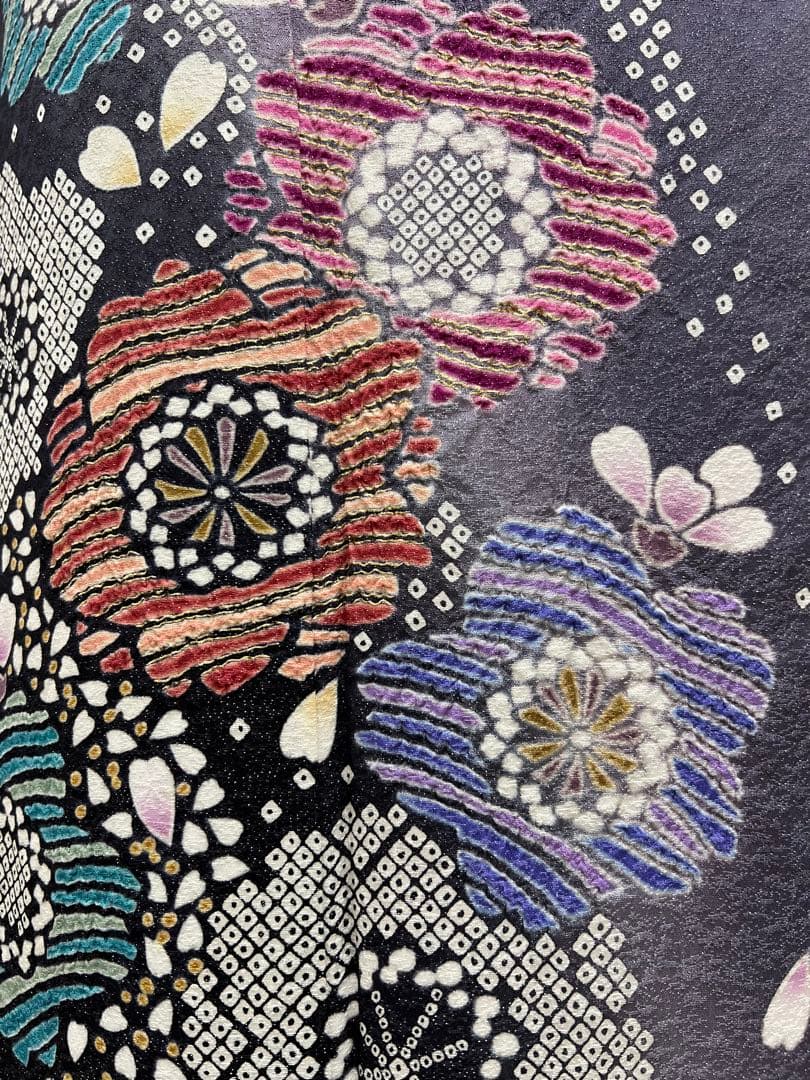 振り袖　フルセット　別誂長襦袢　成人式　金彩加工　銀通し　ますいわ屋扱い　597