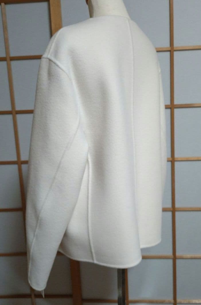 タグ付　23区　ノーカラー　ウール　ショート　コート　ブルゾン　ジャケット