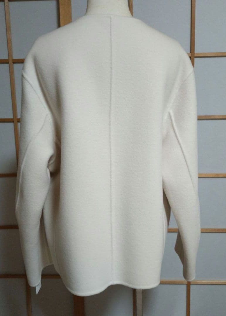 タグ付　23区　ノーカラー　ウール　ショート　コート　ブルゾン　ジャケット