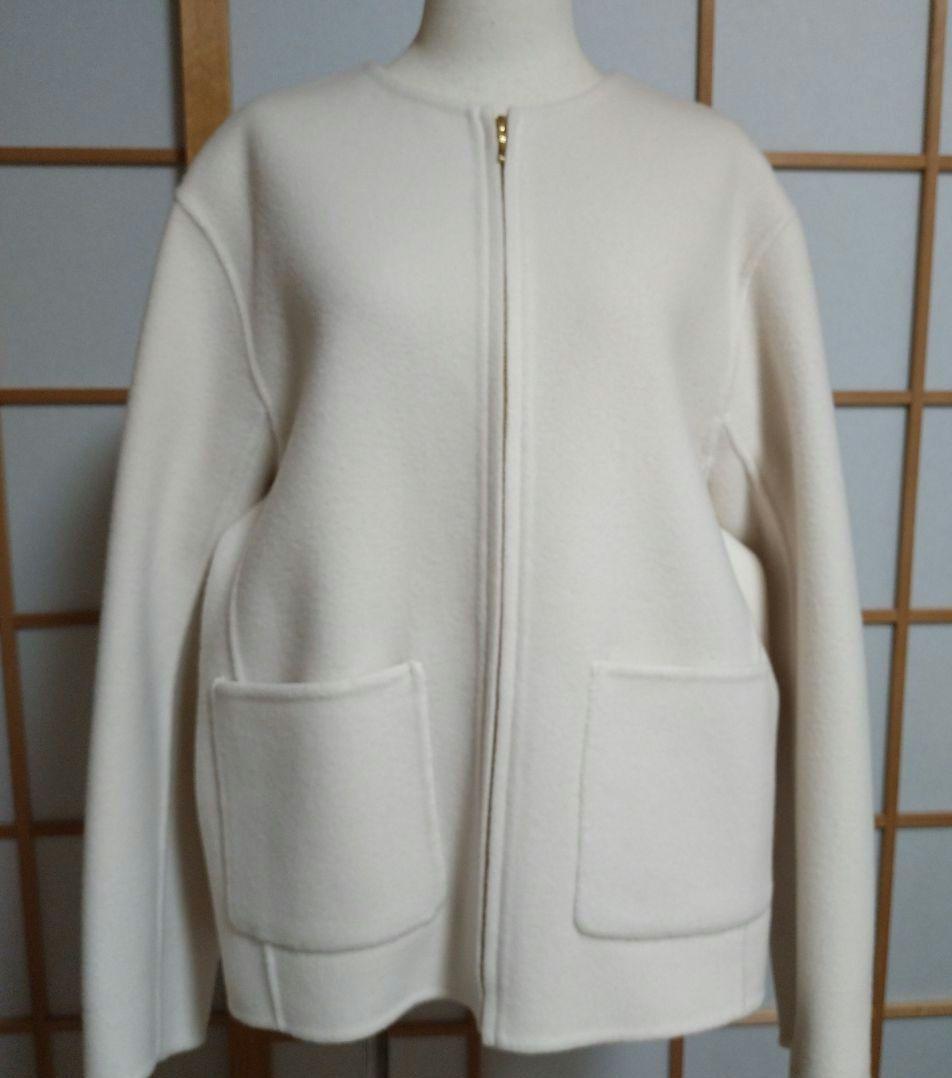 タグ付　23区　ノーカラー　ウール　ショート　コート　ブルゾン　ジャケット