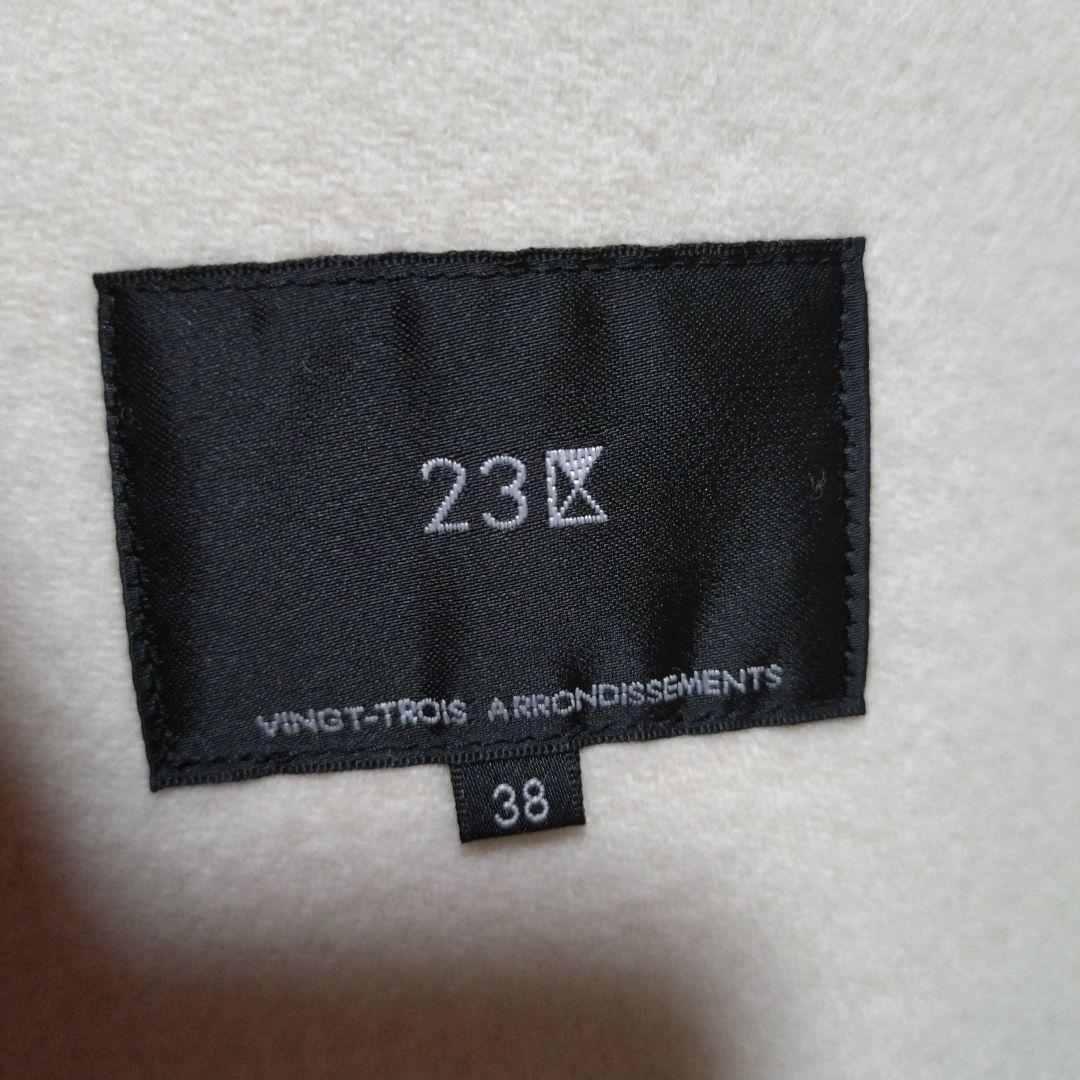 タグ付　23区　ノーカラー　ウール　ショート　コート　ブルゾン　ジャケット