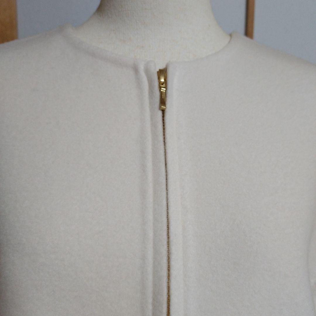 タグ付　23区　ノーカラー　ウール　ショート　コート　ブルゾン　ジャケット