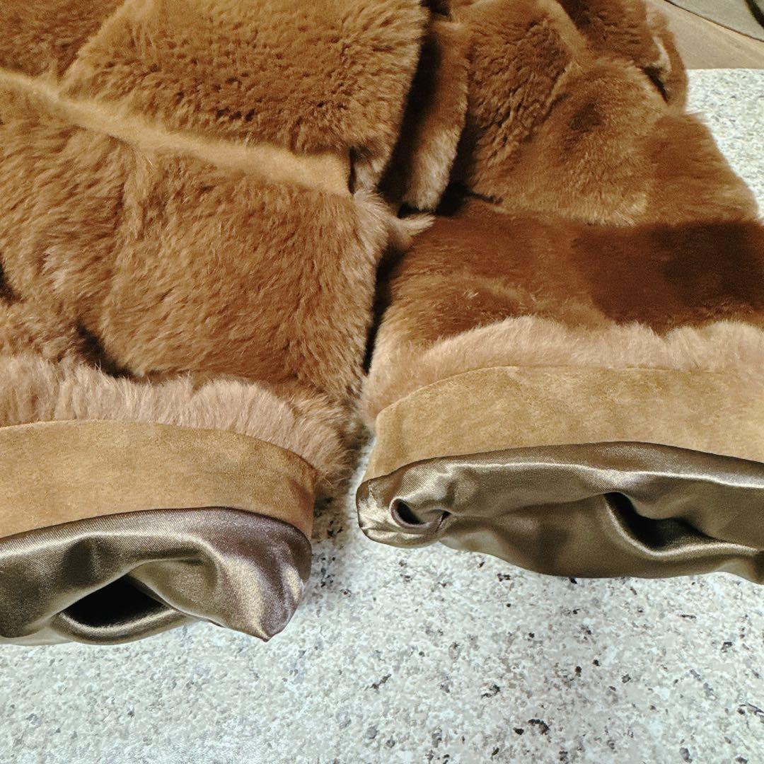 真由美様　Unaca ラビットファーショートコート【GLOW 1月号掲載】 M