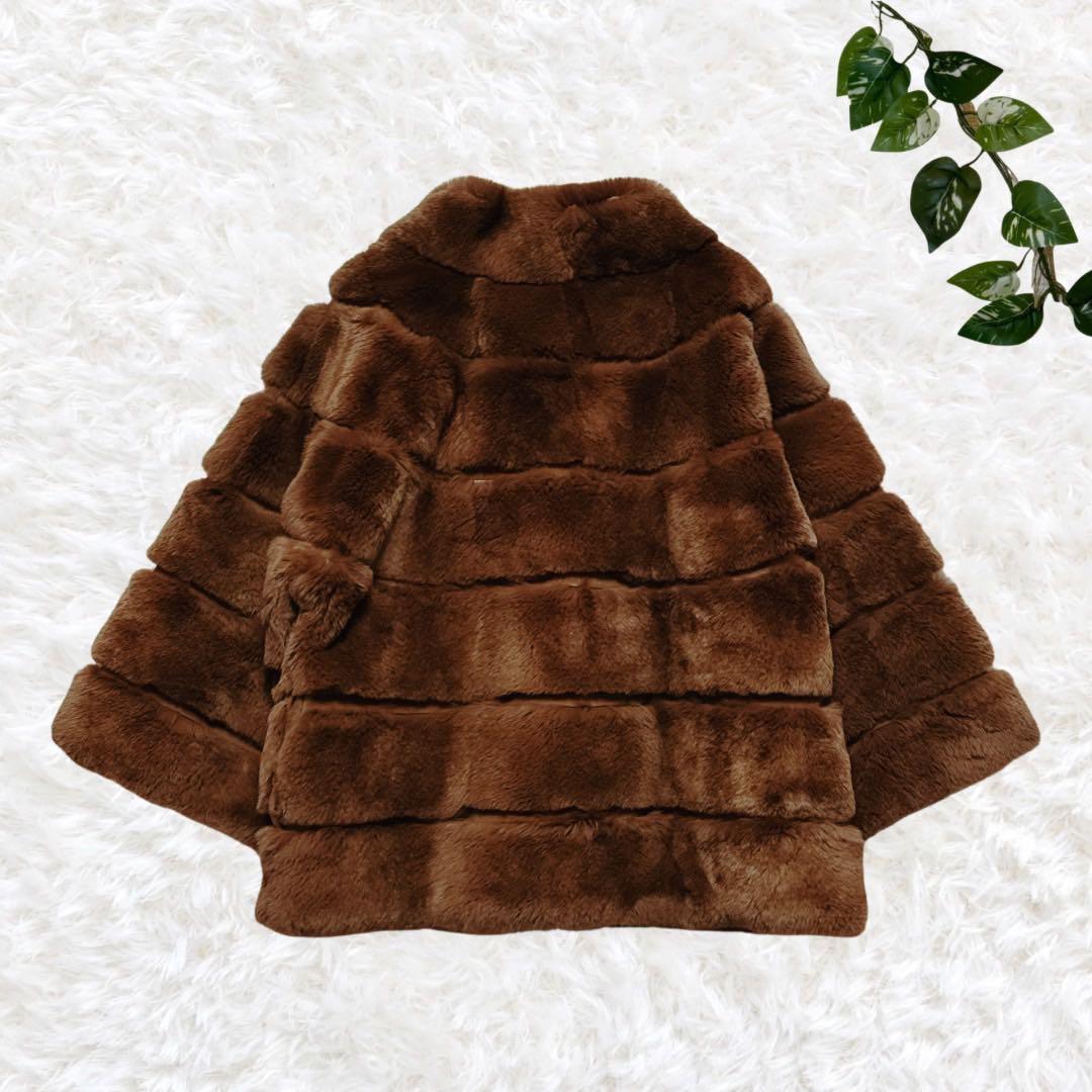 真由美様　Unaca ラビットファーショートコート【GLOW 1月号掲載】 M