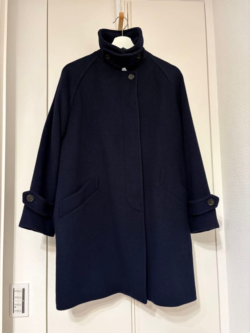 【美品】フレームワーク ウールコート 紺色 サイズ36