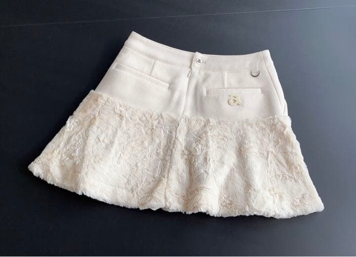 アルチビオ　ファースカート　ホワイト