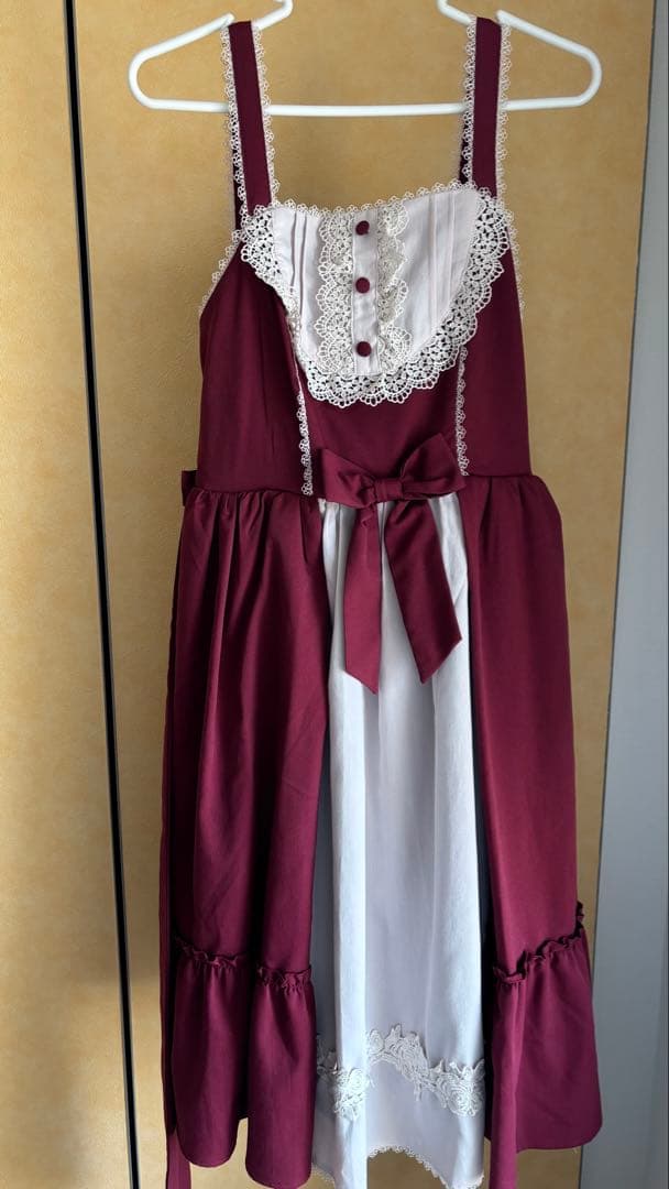 axes femme kawaii 童話の小公女ジャンスカ ワインM