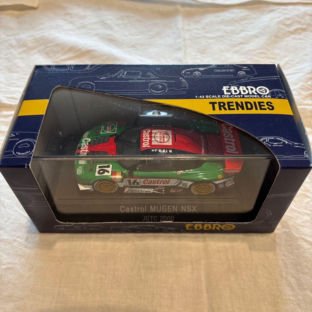 ミニカー EBBRO Castrol MUGEN NSX JGTC 2000 1/43