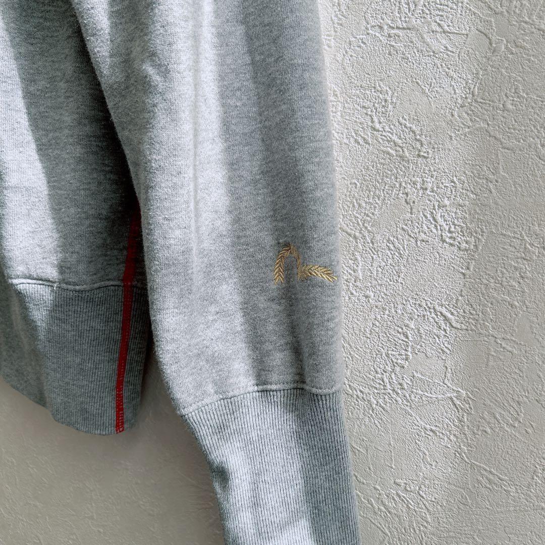 エヴィス　バックカモメ　ジップアップ　34 グレー　ブルゾン