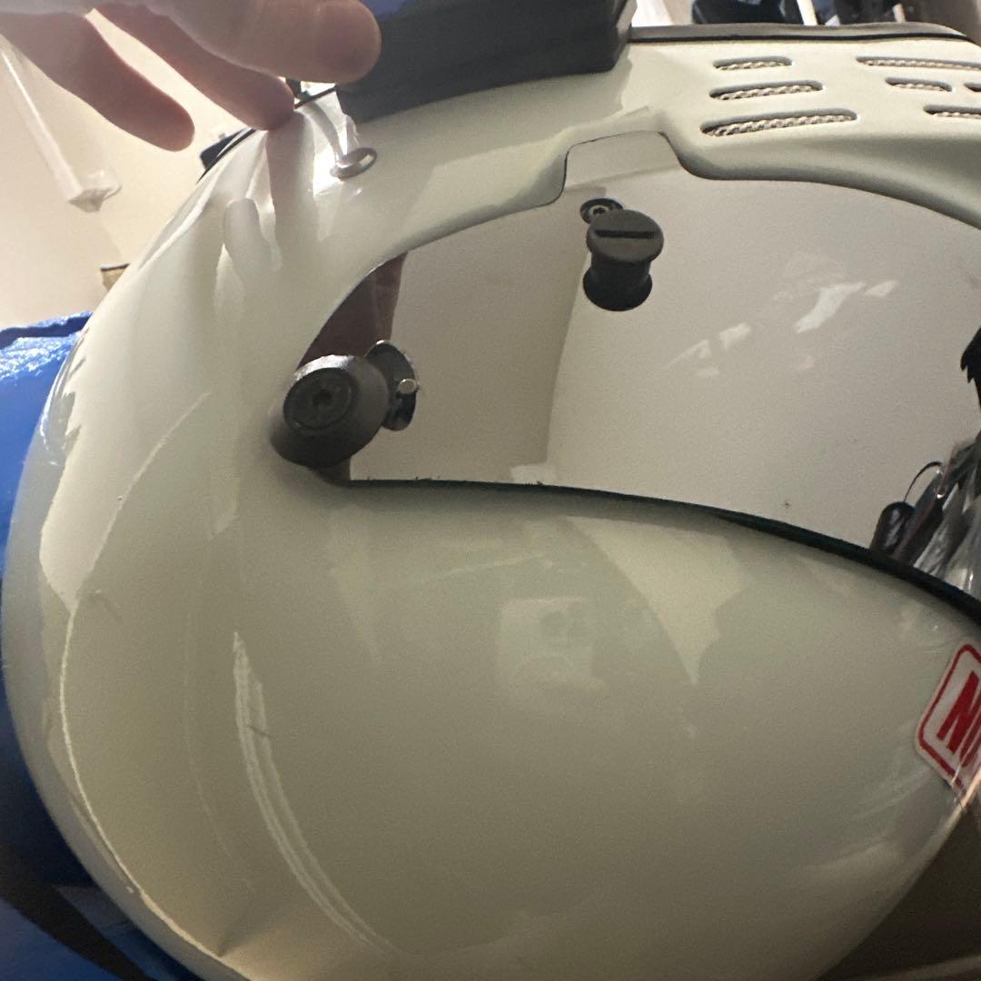 SIMPSON風 ATV-8 フルフェイスヘルメットミラーシールド 美品 M