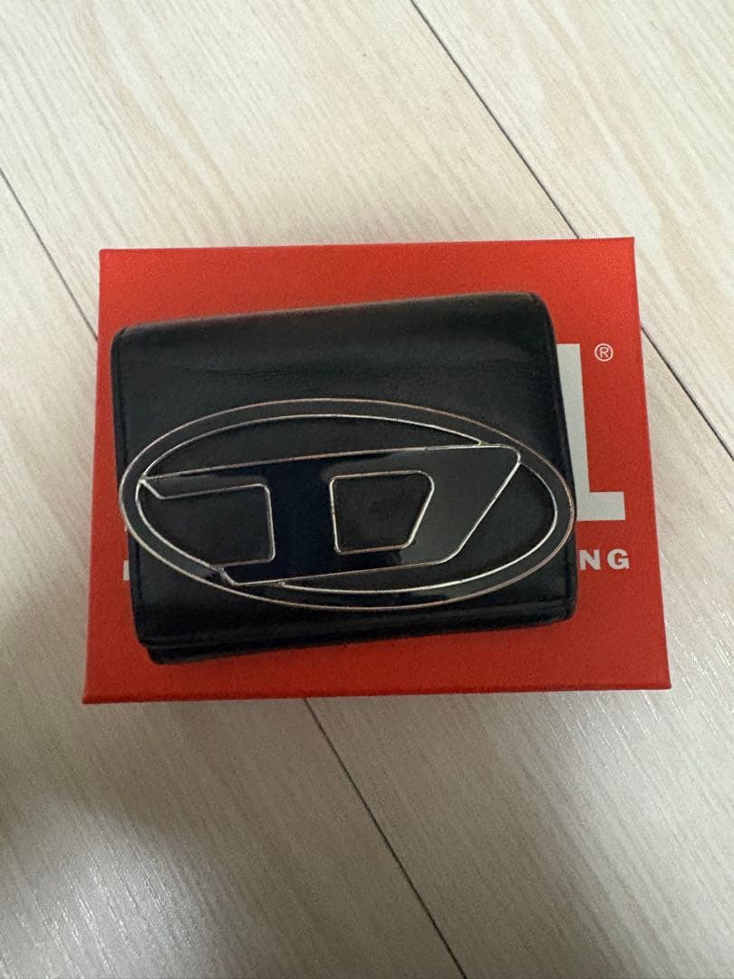 DIESEL ブラック 三つ折り財布