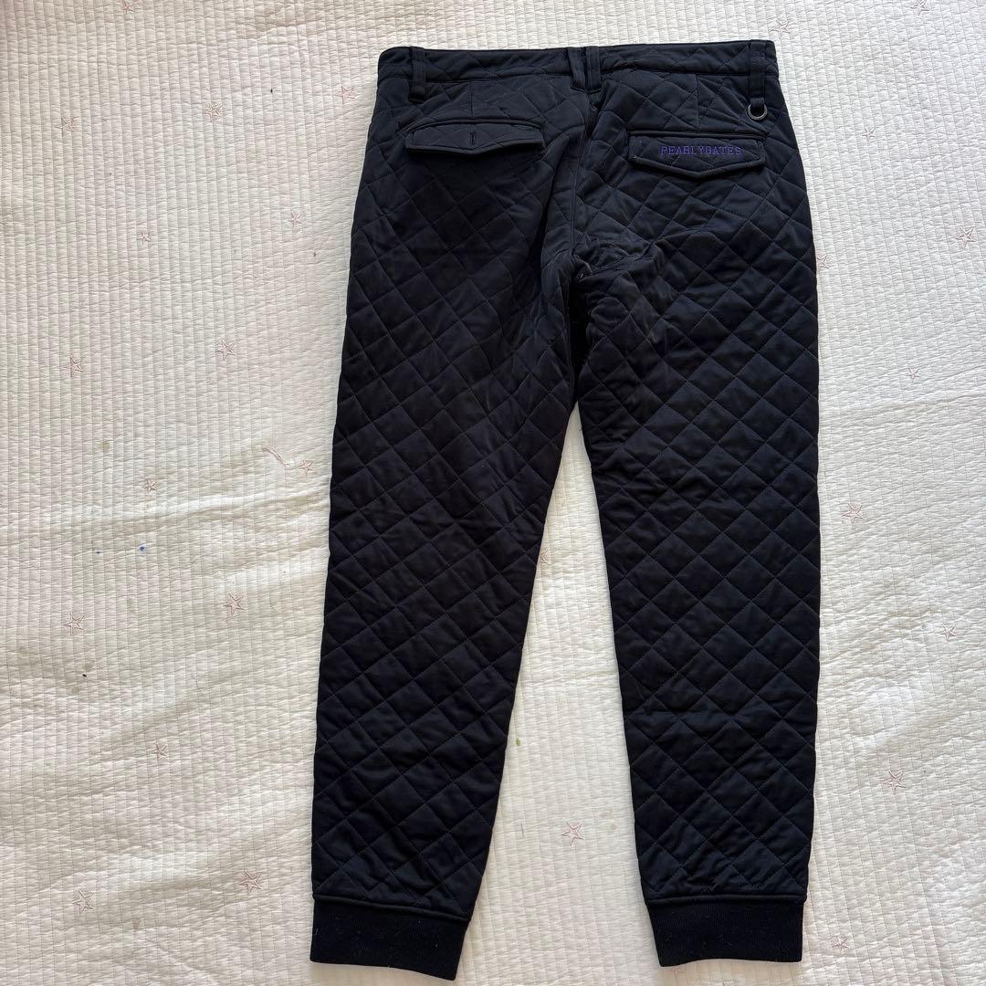 パーリーゲイツ 中綿キルティング　防寒ジョガーパンツ 冬ゴルフ 濃紺 5