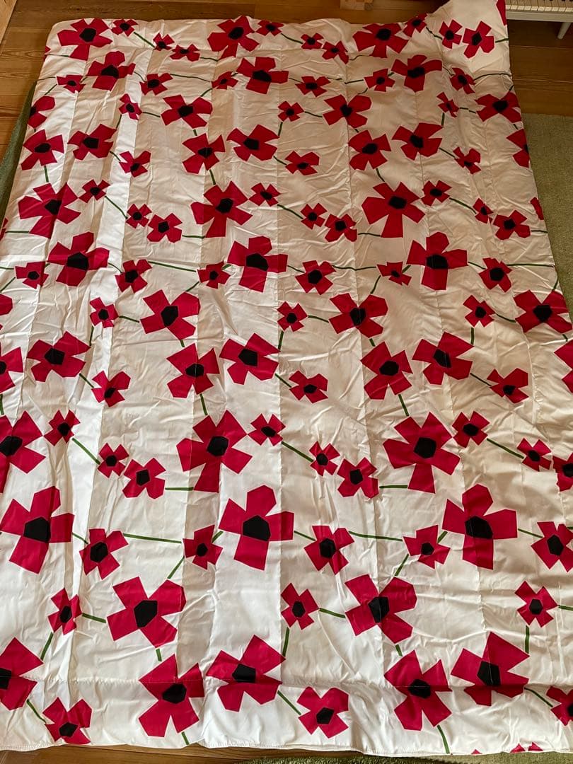 2枚セット【シビラ】アマポラス　キルトケット　シングル　レッド　ブルー