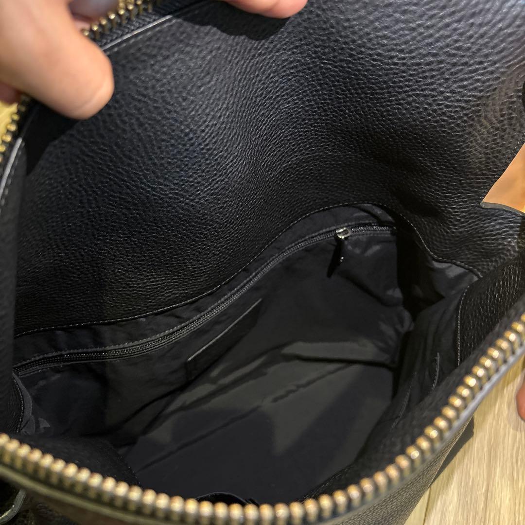 COACH ブラックレザーバッグ