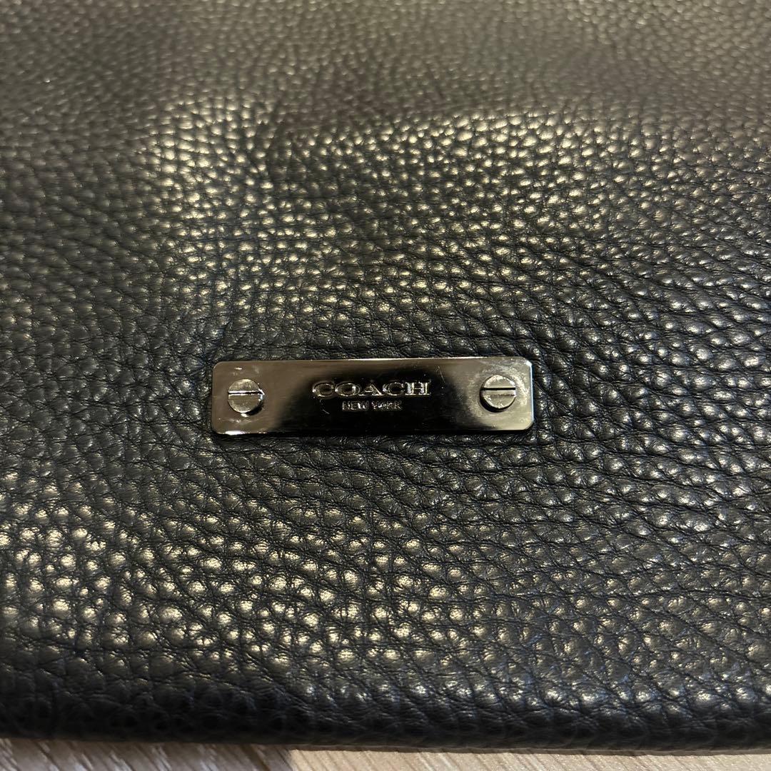 COACH ブラックレザーバッグ
