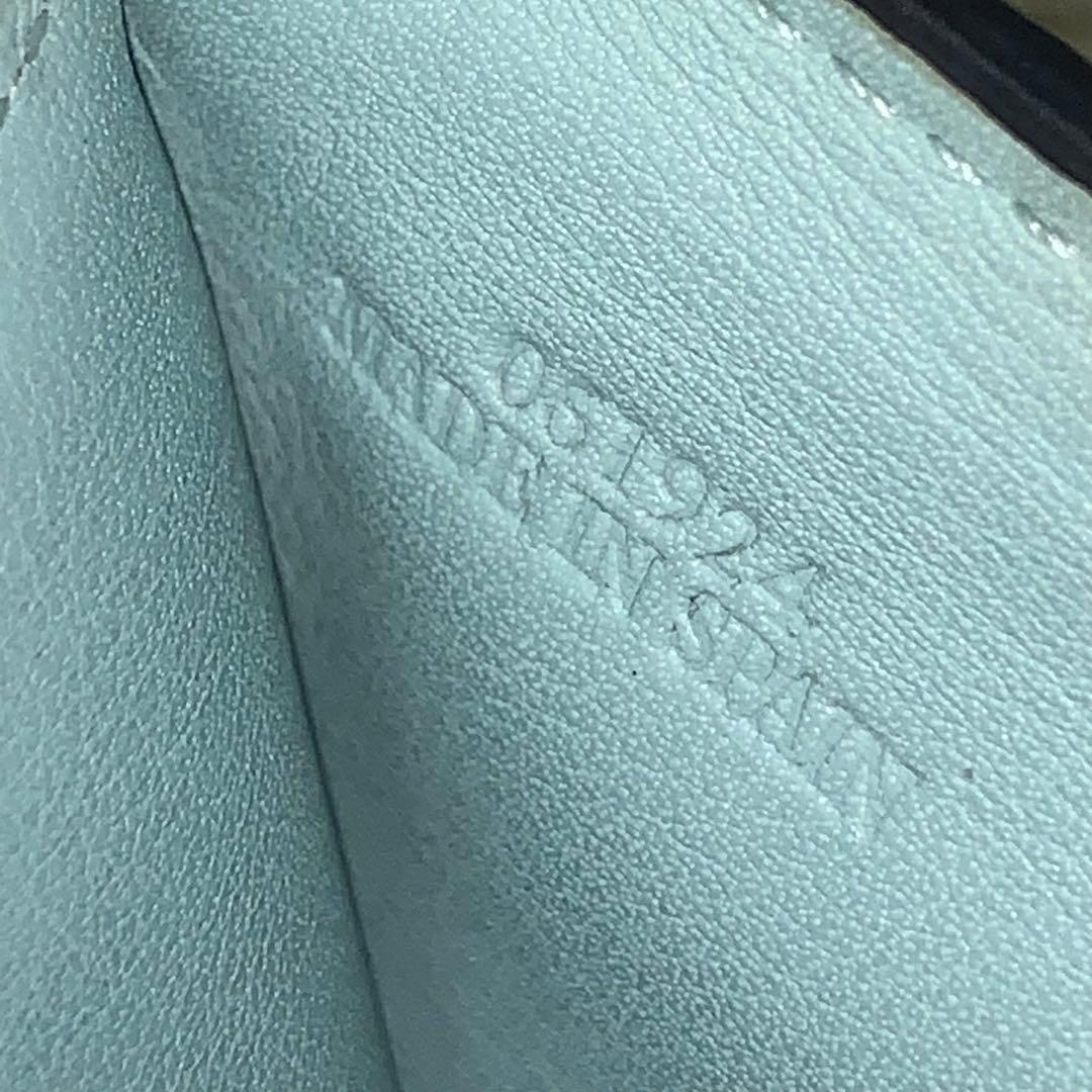 LOEWE ロエベ 三つ折り財布 リピートアナグラム バーティカル エナメル