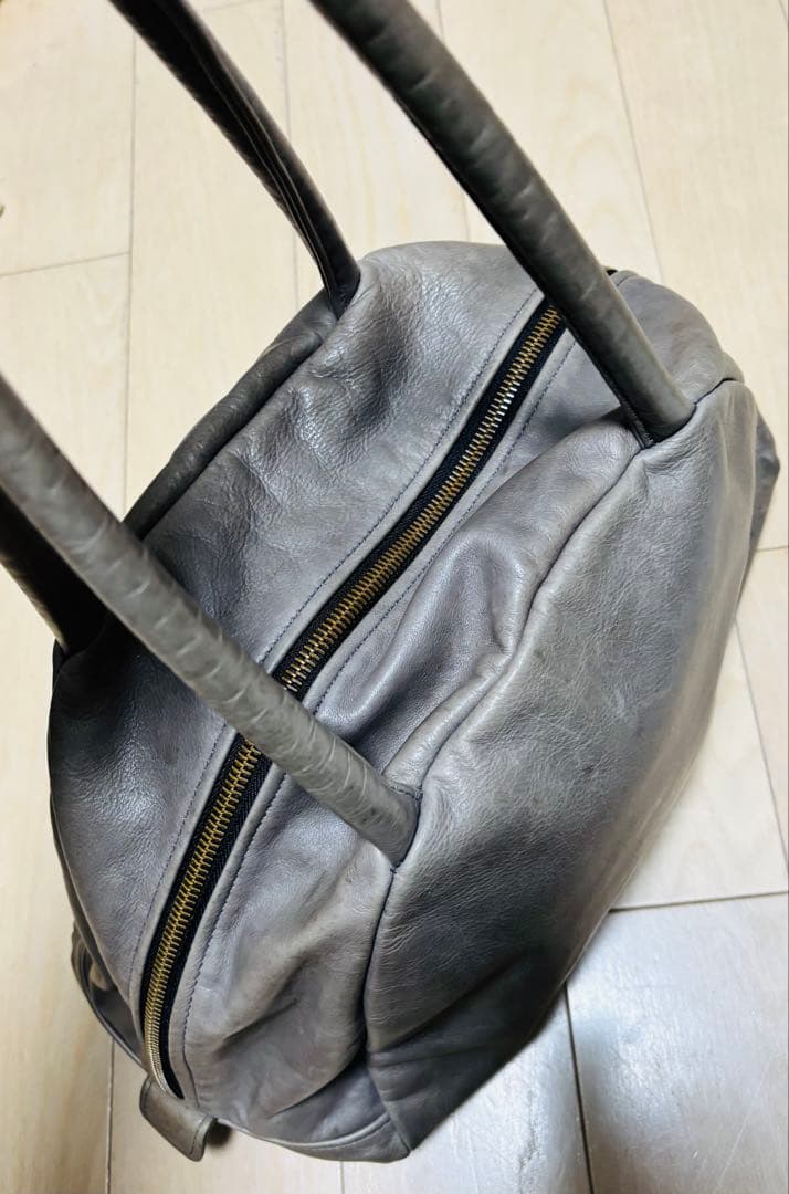 オマケ付き！Jas-M.B ジャスエムビー　ボストンバッグ　デストロイレザー加工