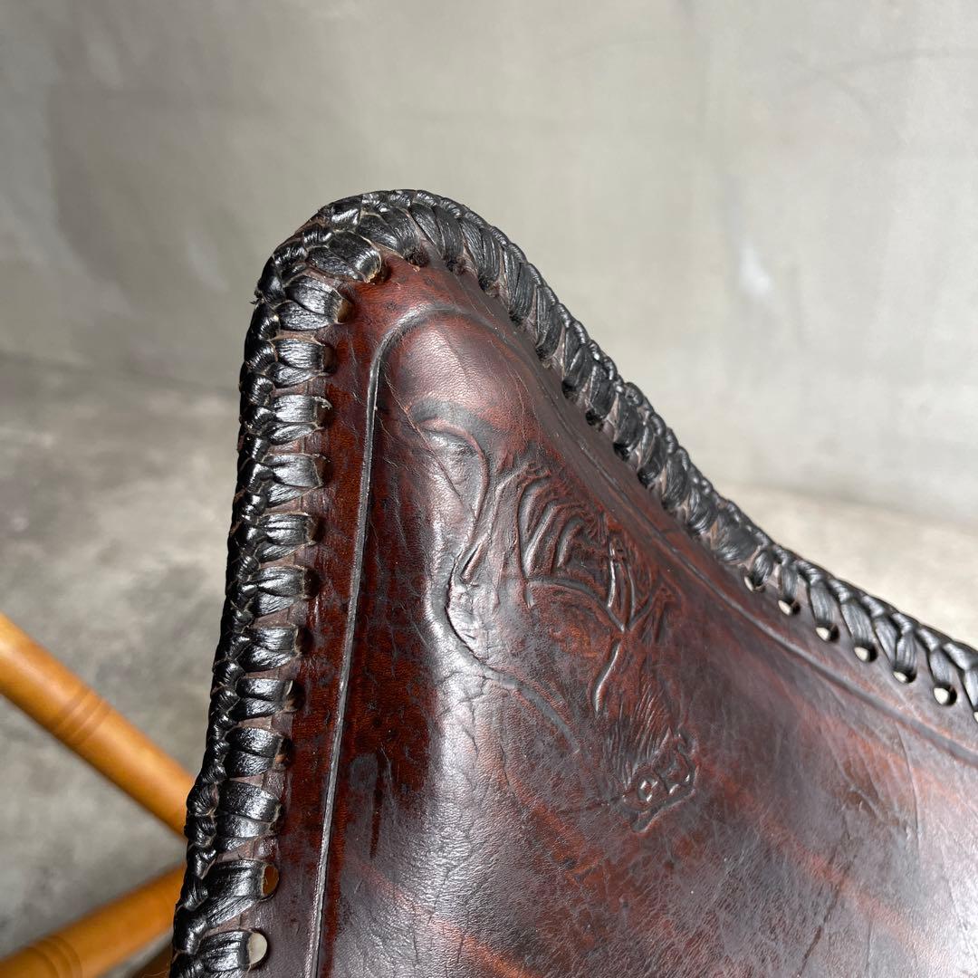 美品　オールドビンテージ　ハンティングチェア　折り畳みチェア