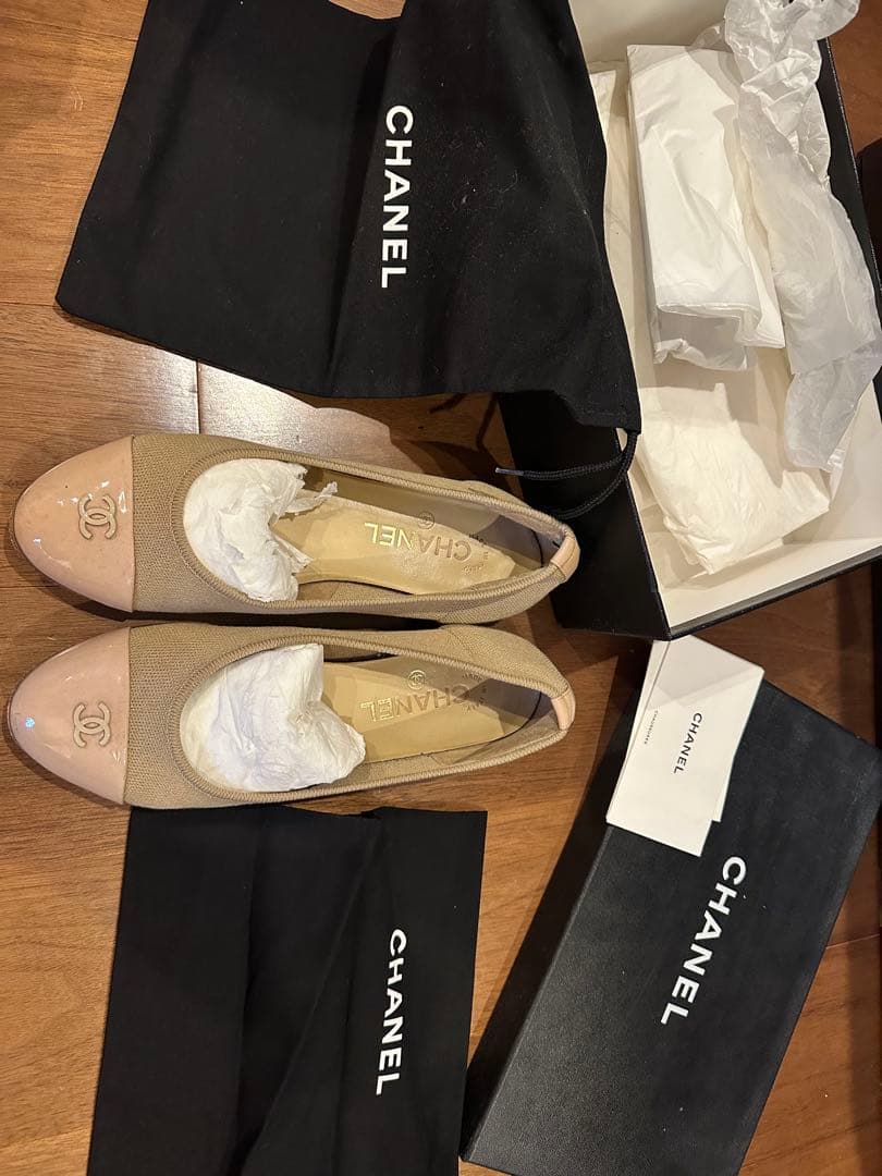 CHANEL バレエシューズ ベージュ　38