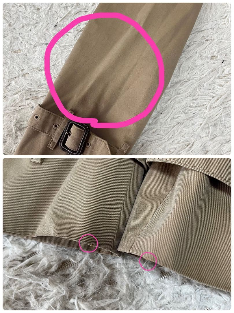 バーバリーロンドン　ウールライナー付き　トレンチコート　裏地メガチェック