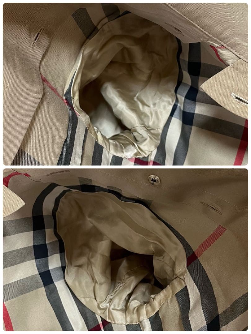 バーバリーロンドン　ウールライナー付き　トレンチコート　裏地メガチェック