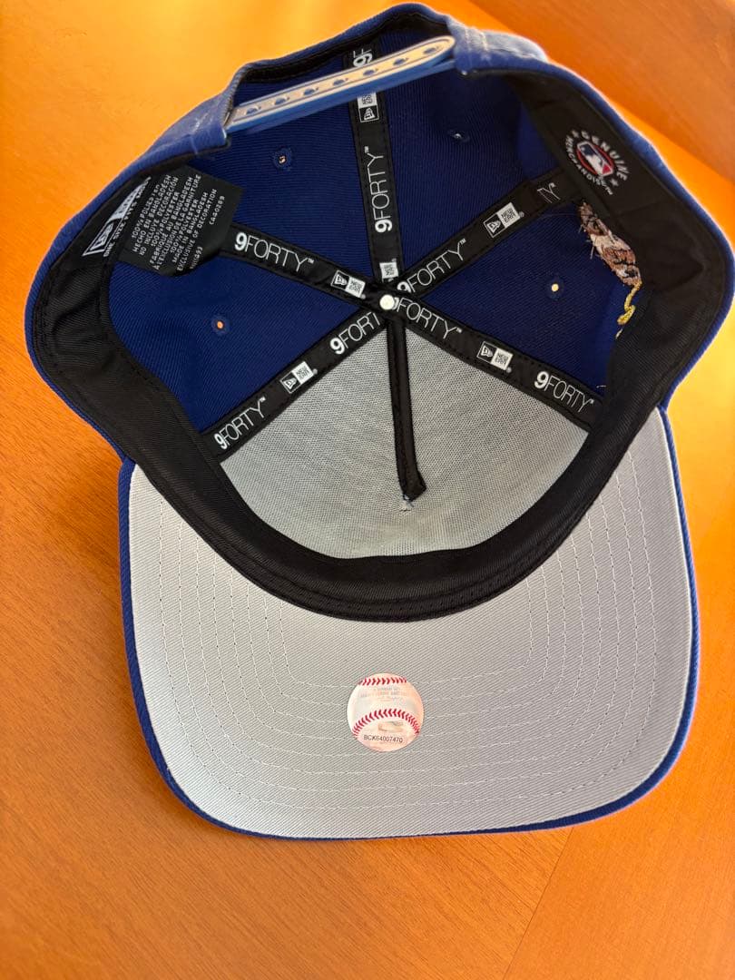 ドジャースキャップ　9FORTY デコピン刺繍付き