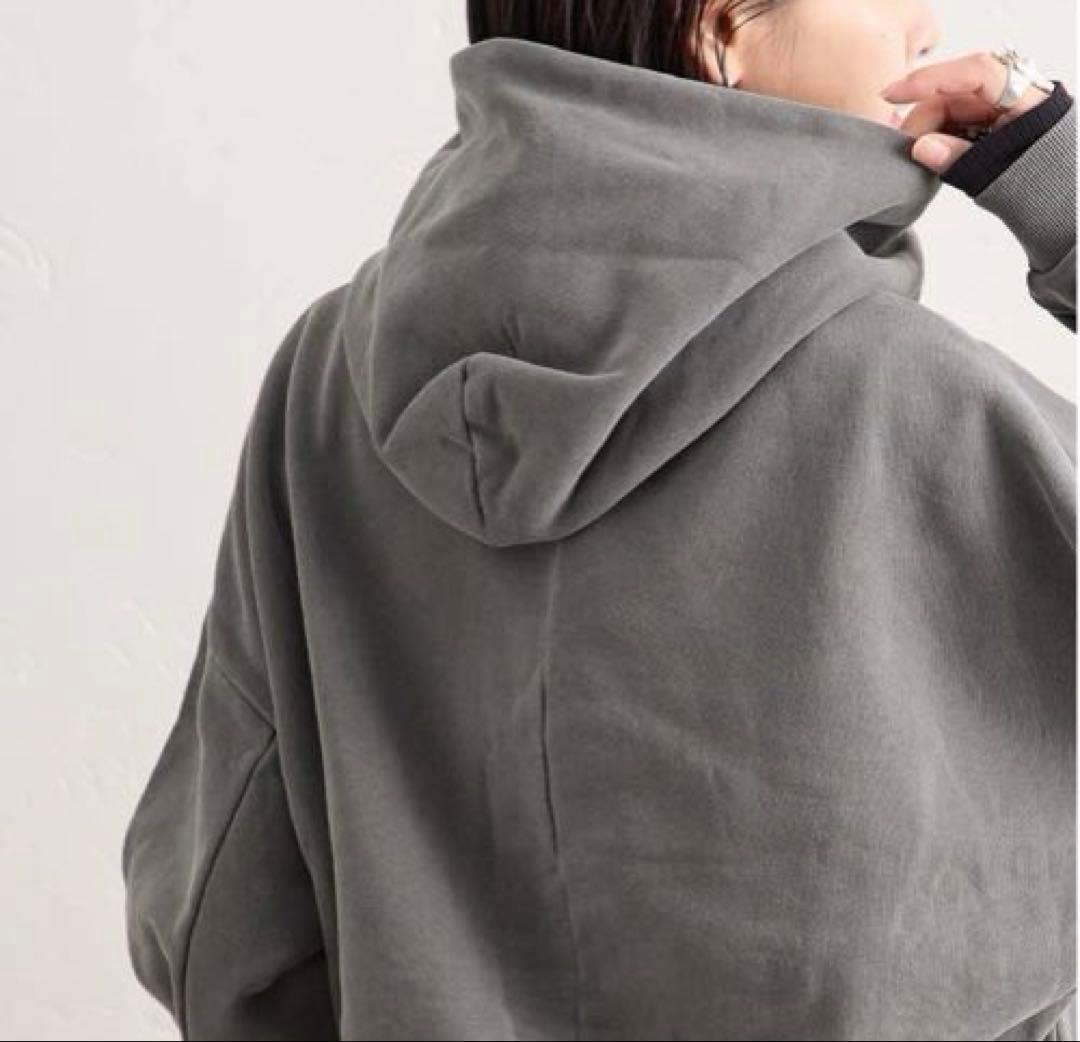 【ジャーナルスタンダード】ピグメントフーディスウェット　ブラックA／グレー