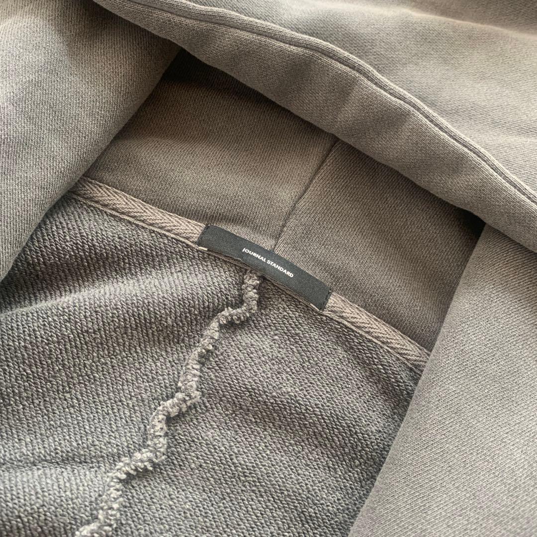 【ジャーナルスタンダード】ピグメントフーディスウェット　ブラックA／グレー