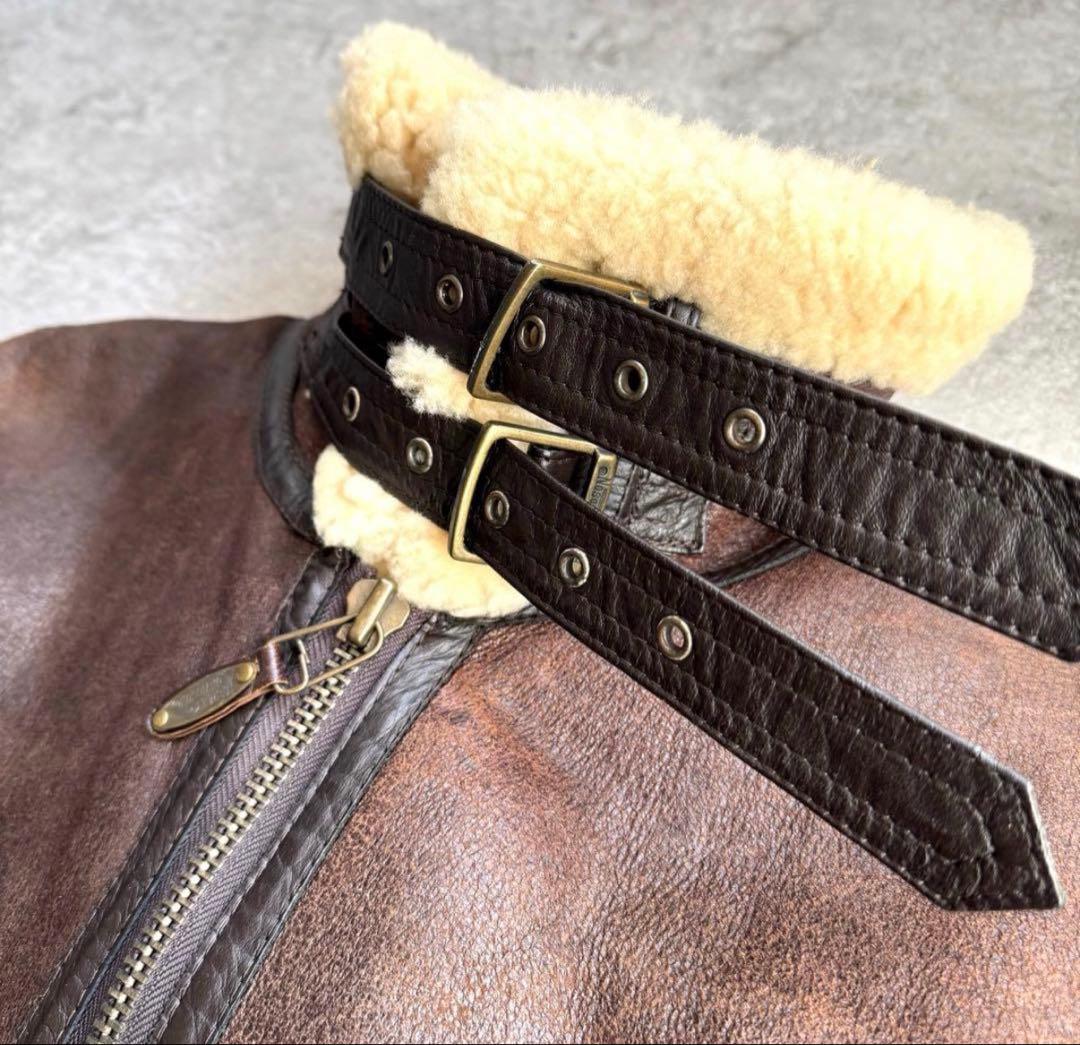 【超希少レア】名作 80s リアルレザームート ンB-3ジャケット