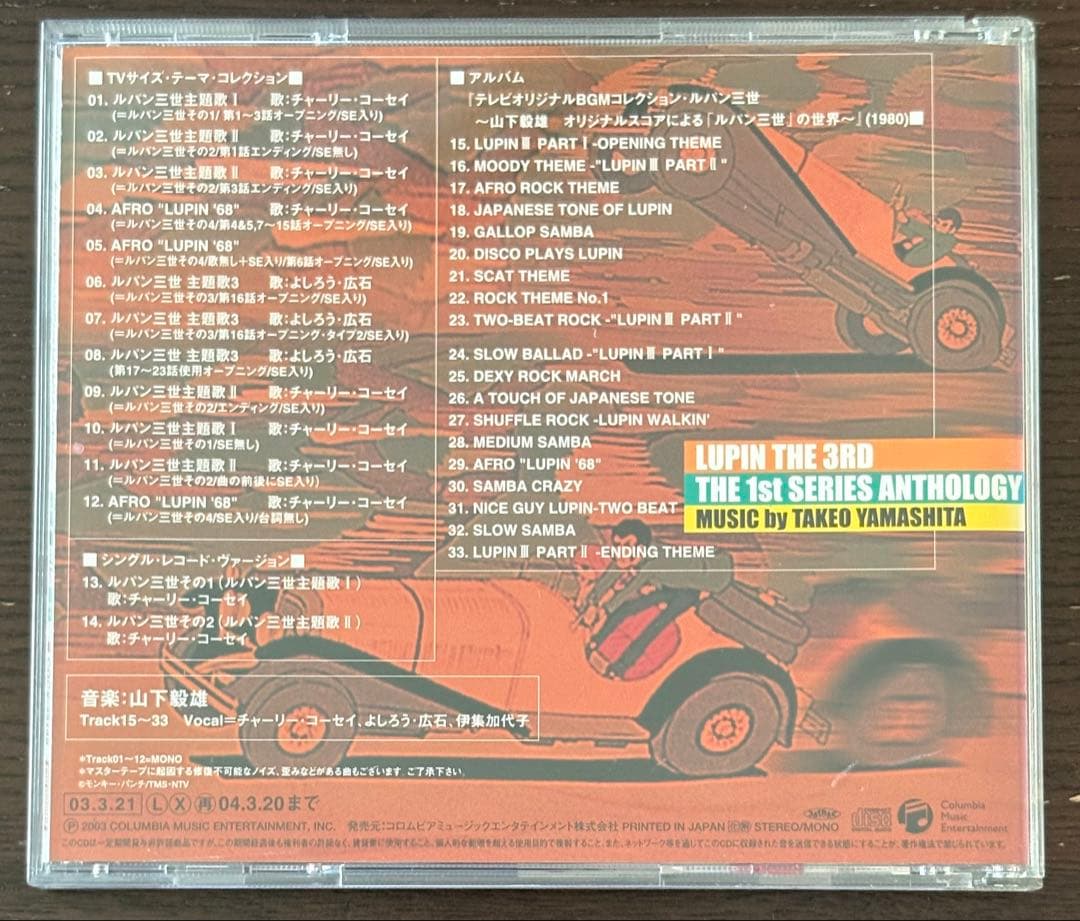 ルパン三世 CD コレクション 7タイトルセット