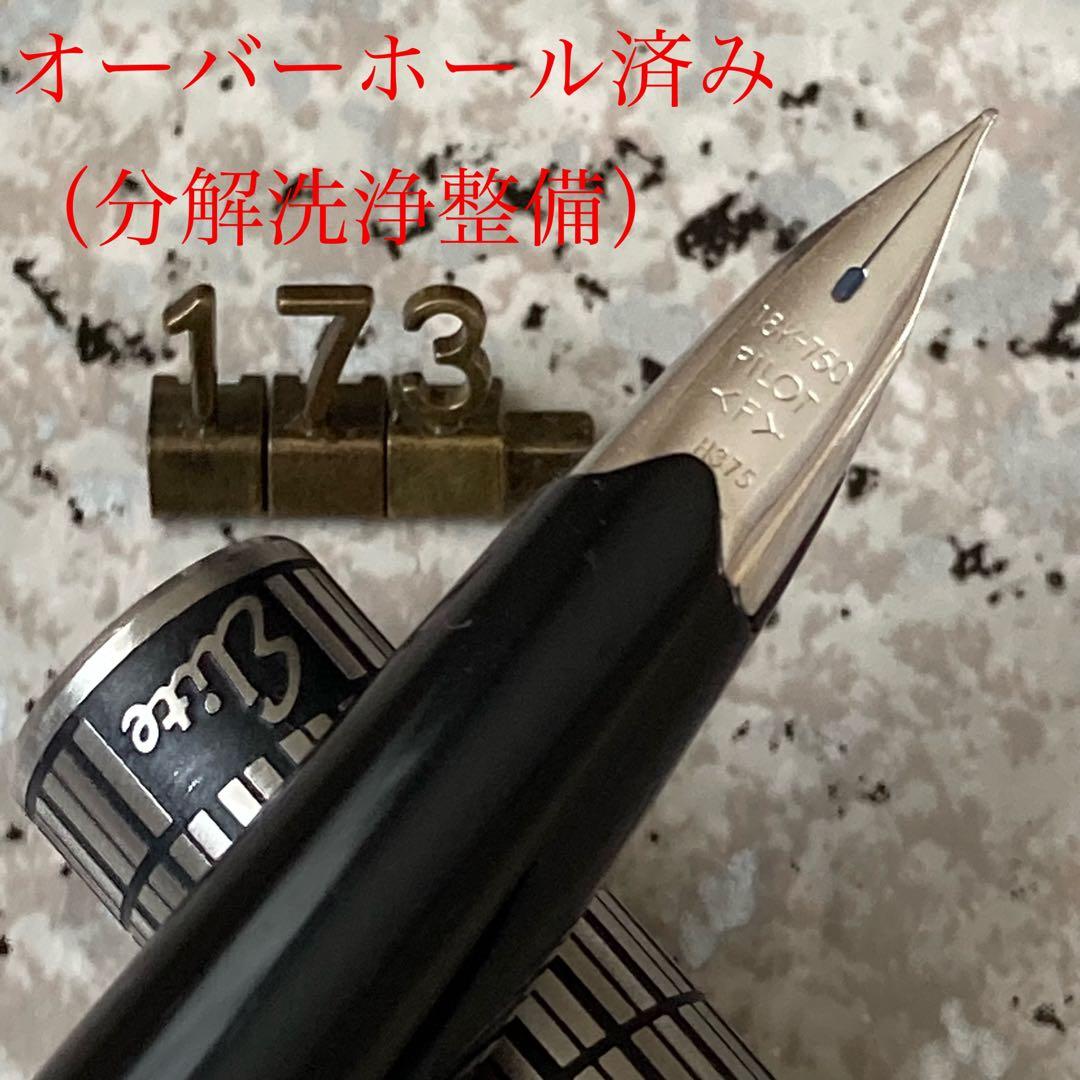 #173 オーバーホール済み 万年筆 PILOT 全格子 Elite 18k