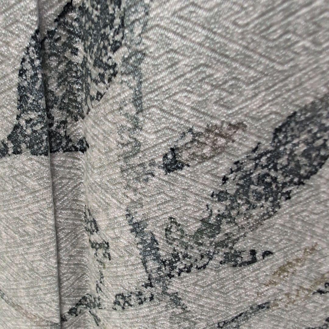 エズ様正絹、付け下げ、訪問着、 蕾柄、シック淡いお色目 洒落一つ紋